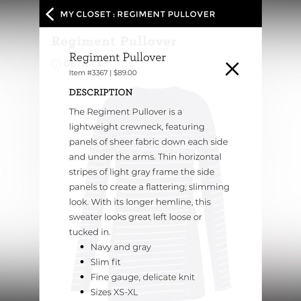 Cabi Regiment Pullover Size M - image 8